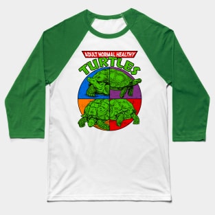 Adult Normal Healthy Turtles Baseball T-Shirt